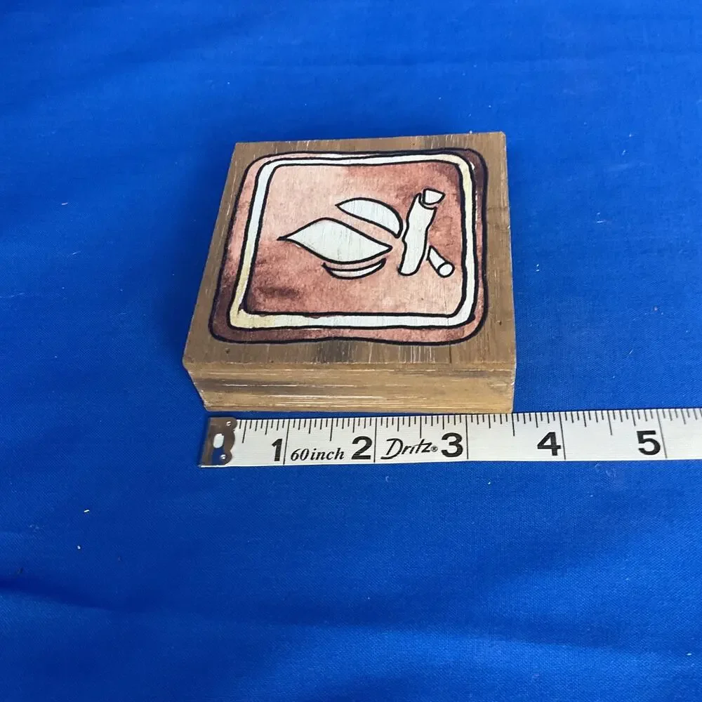 Campfire Wooden Block Sign National Park Symbol Rustic Cabin Camping RV Decor